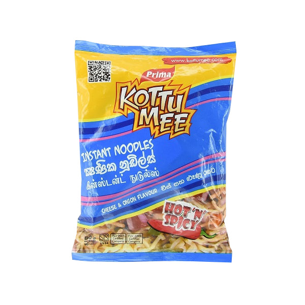 Prima Kottu Mee Hot N Spicy Cheese & Onion Flavor Instant Noodles 80g