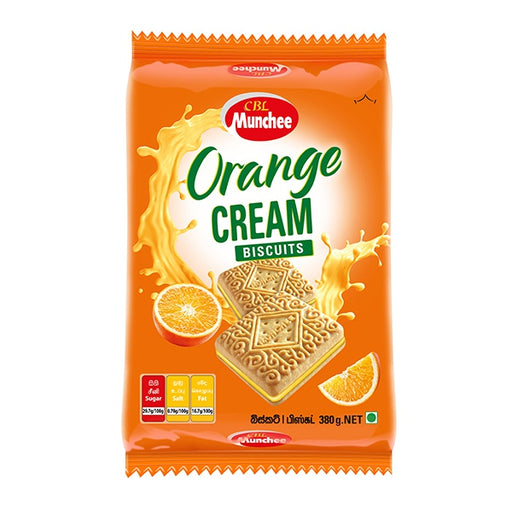 CBL Munchee Family Range Orange Cream Biscuits 400g