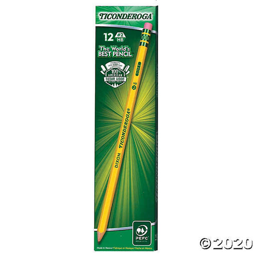 Dixon Ticonderoga #2 HB World's Best Pencils 12 Pencil Pack