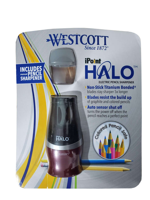 Westcott iPoint Halo Electric Pencil Sharpener