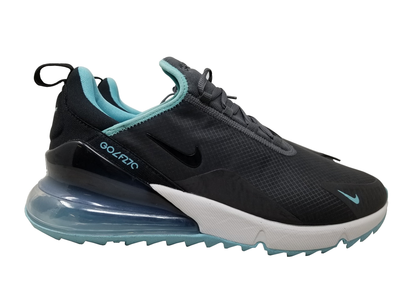 Nike Men's Air Max 270 G Iron Grey/Black - Bleached Aqua - White Size 11