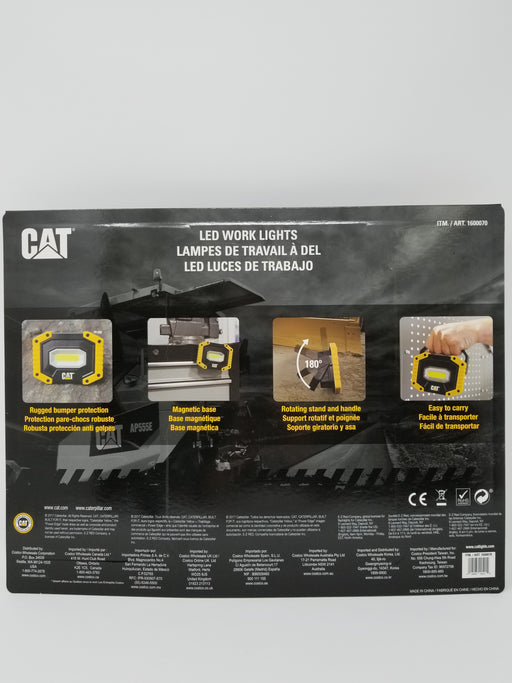 CAT LED Work Lights 500 Lumens, Rugged, Magnetic, Rotating Handle - 2 Pack