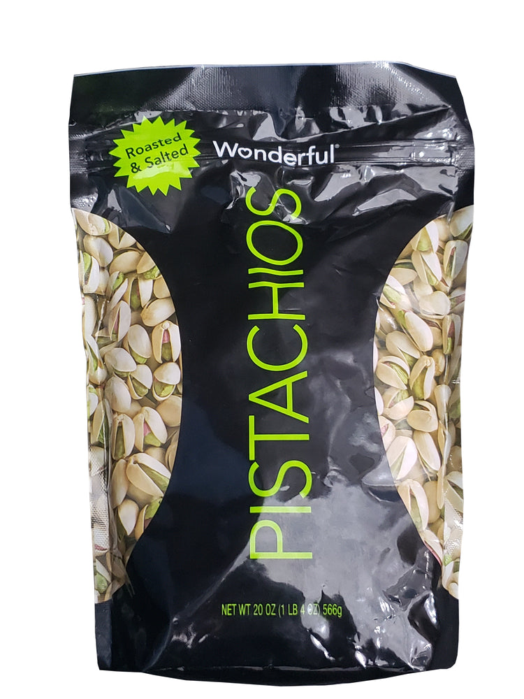 Wonderful Pistachios Roasted and Salted, Non GMO, Gluten Free Nuts 566g