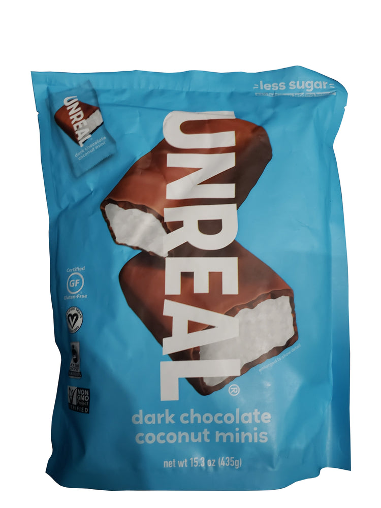 Unreal dark chocolate coconut minis 435g