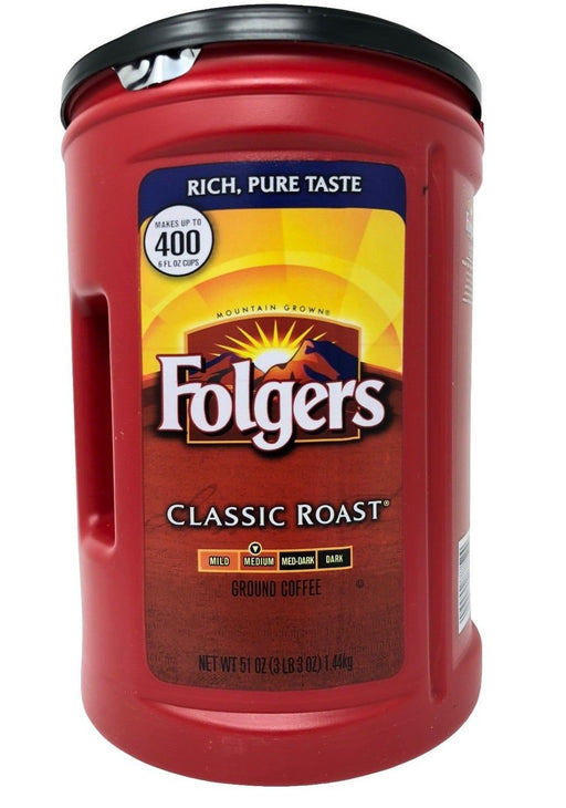 Folgers Classic Roast Coffee Medium Ground Coffee 400 Cups 1.44Kg