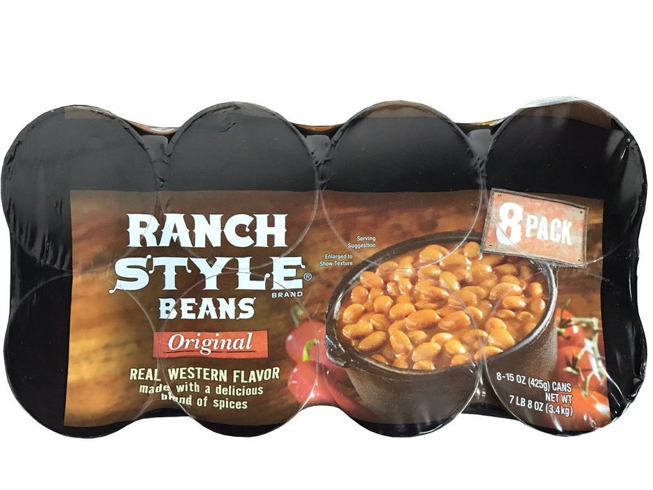 Ranch Style Beans Original Real Western Flavor 15 oz Cans 8 Pack