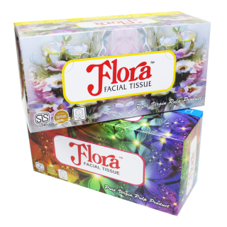 Flora Facial Tissue 2 Ply 200 Sheets