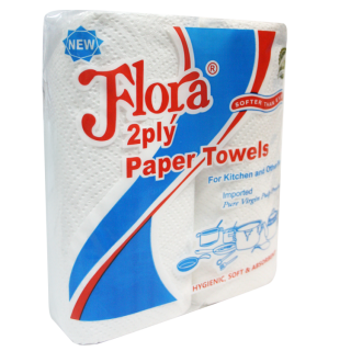 Flora 2 Ply Kitchen Paper Towel Roll