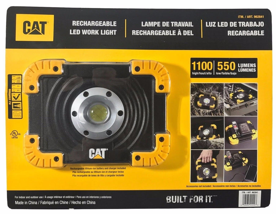 CAT  Rechargeable LED Work Light High 1100 & Low 550 Lumens