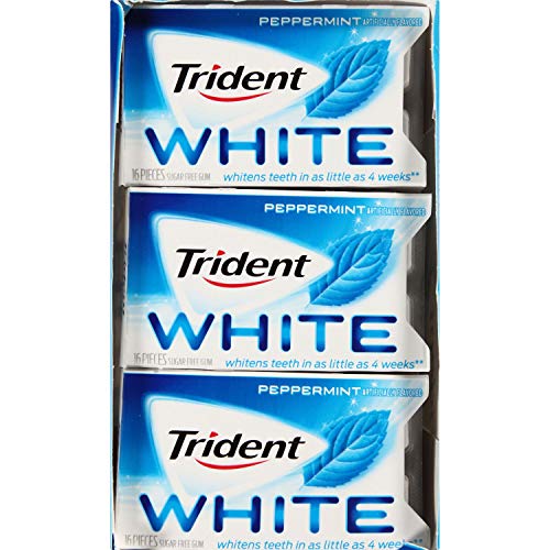 Trident White Peppermint Sugar Free Gum (16 pc., 12 packs.)