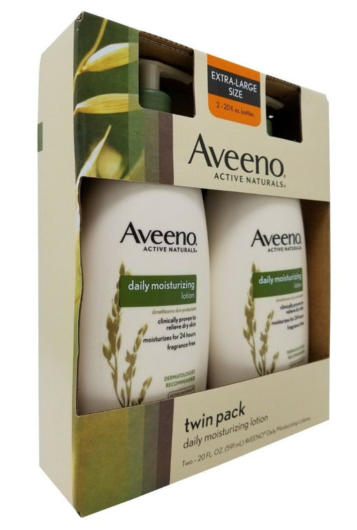 Aveeno Active Naturals Daily Moisturizing Lotion 591ml OZ Each 2 Pack