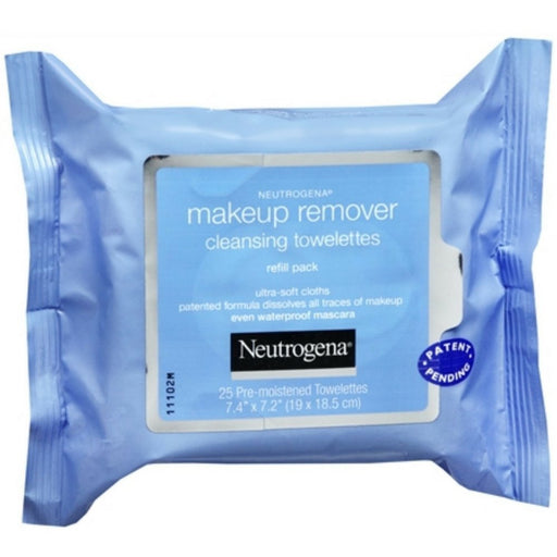 Neutrogena Makeup Remover Cleansing Towelettes, 25 Pre-Moistened Towelettes
