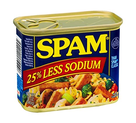Spam 25% Less Sodium Than Spam Classic Canned Meat 340g