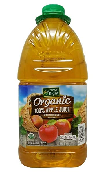 Grown Right Organic 100% Apple Juice From Concentrate 2.84 L
