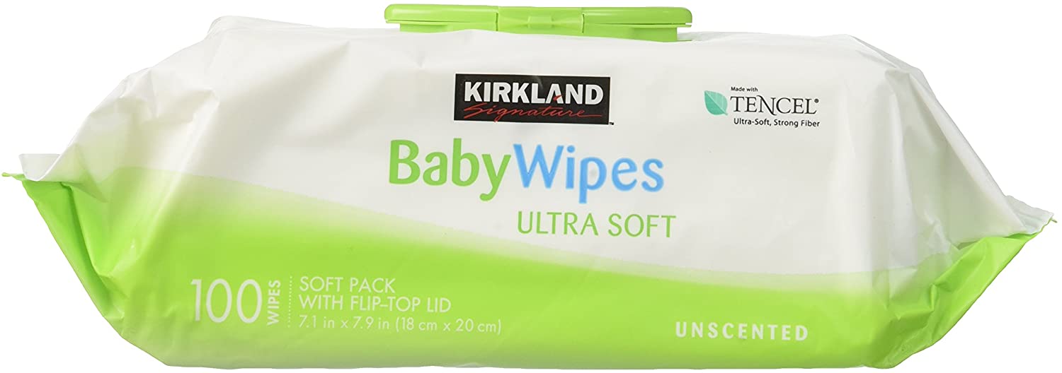 Kirkland Signature Baby Wipes Ultra Soft 100 Wipes Soft Pack 809g