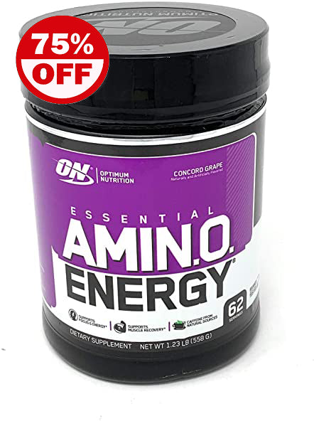 Optimum Nutrition Essential Amino Energy Juicy Concord Grape 62 Servings 1.23 LB Exp: March 2022