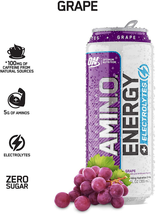 Optimum Amino Energy Drink Grape Flavor 355ml