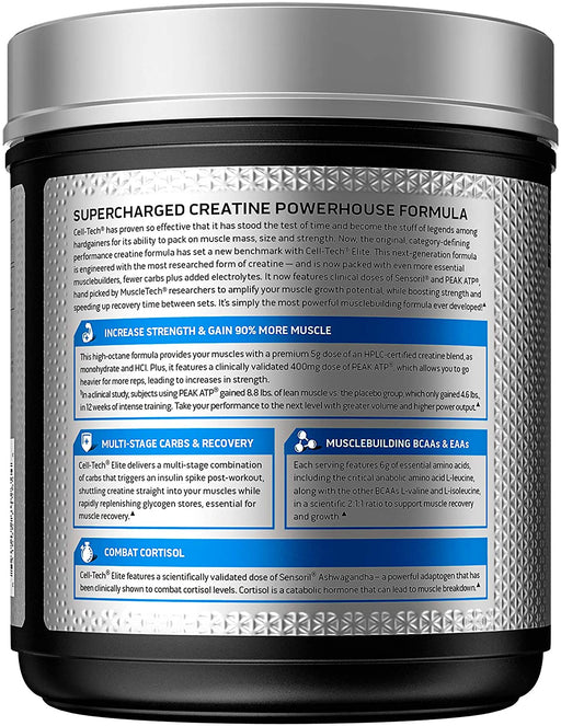 MuscleTech Cell Tech Elite Creatine Formula Supports Ultimate Musclebuilding Cherry Burst 20 Servings - Net 1.30 LB
