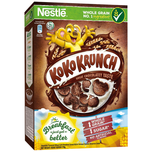 Nestlé KOKO KRUNCH Breakfast Cereal 170g Box