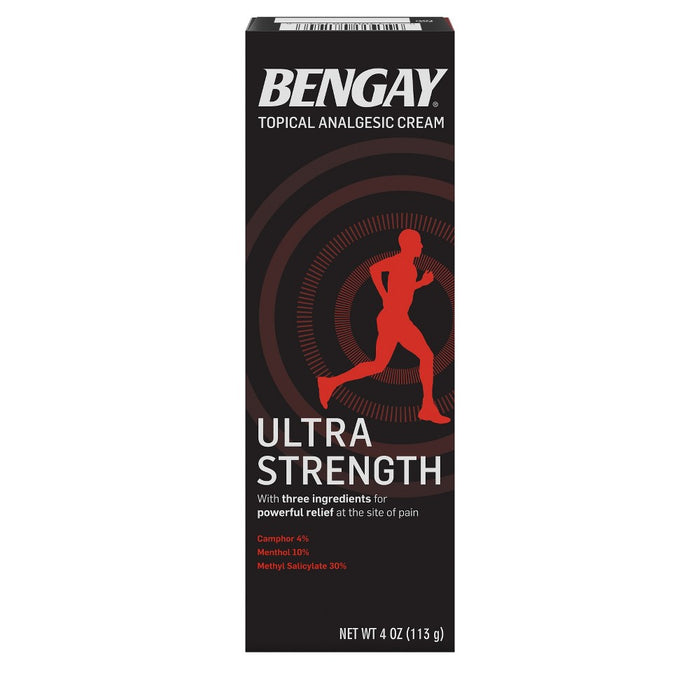 Bengay Pain Relieving Cream Ultra Strength Non Greasy Net 4 OZ