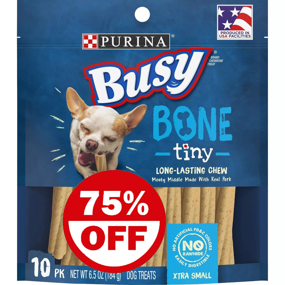 Purina Busy Bone Tiny Dog Treats 6.5 OZ