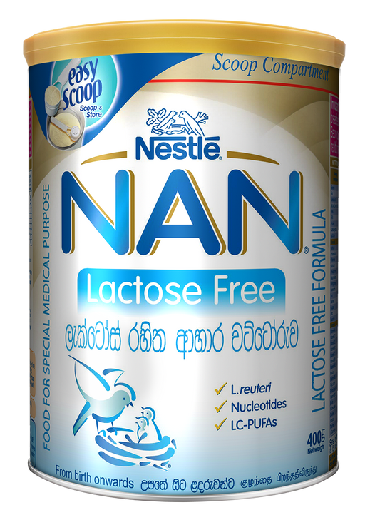 Nestle NAN Lactose Free From birth onwards - Food for Special Medical Purpose, 400g Tin