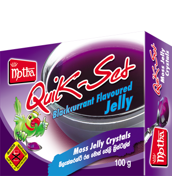 Motha Quik-Set Blackcurrant Flavoured Jelly 100g