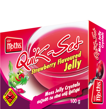 Motha Quik-Set Strawberry Flavoured Jelly 100g