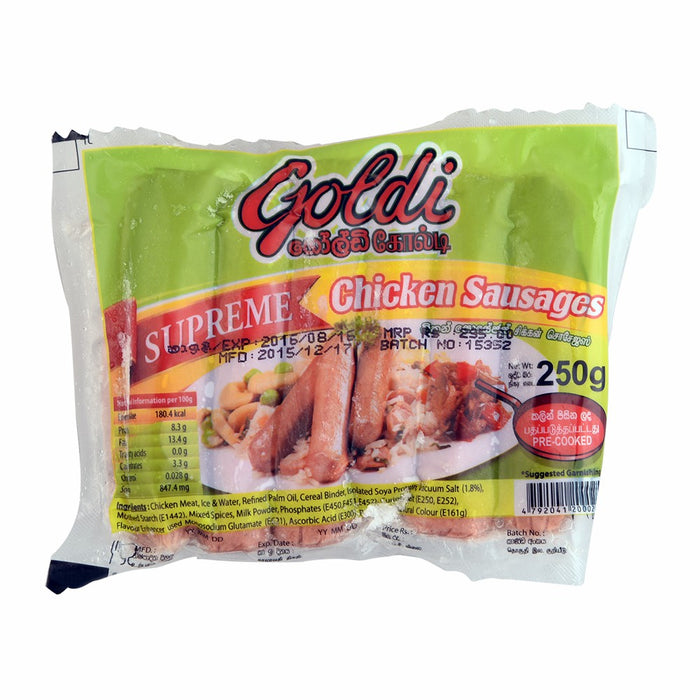 Goldi Chicken Sausage Supreme 250G