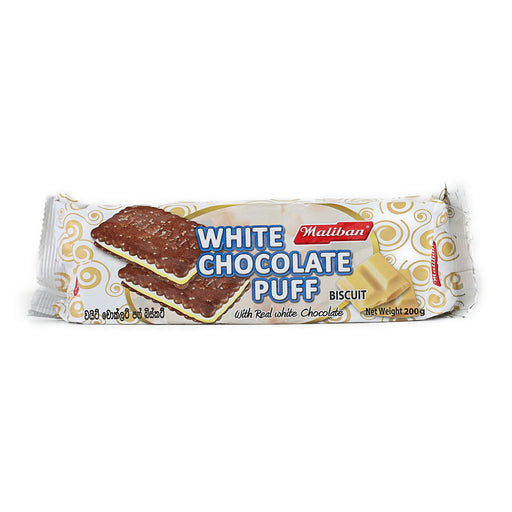 Maliban White Chocolate Puff Biscuit 200g