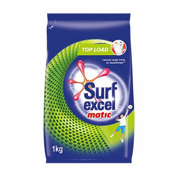 Surf Excel Matic Washing Powder Top Load 1kg
