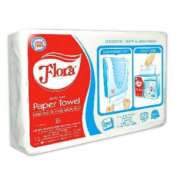 Flora 1 Ply Multifold Paper Towel