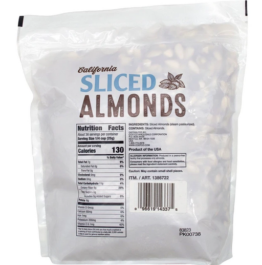 California Sliced Almond 2 LB