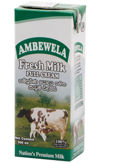 Ambewela Full Cream Fresh Milk - 200ml..