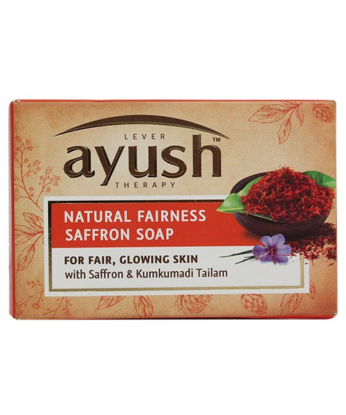 Lever Ayush Natural Fairness Saffron Soap 100g