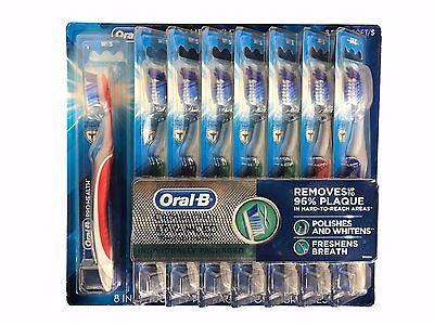 Oral B Pro-Health Toothbrushes Cross Action Advanced Individually Packaged Soft 8 Pack