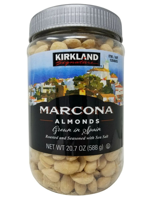 Kirkland Signature Marcona Roasted Almonds with Sea Salt from Spain 20.7 OZ