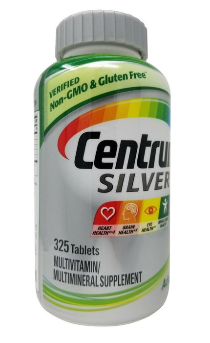 Centrum Silver Adults 50+ Multivitamin/Multimineral Supplement 325 Tablets Exp: May 2023