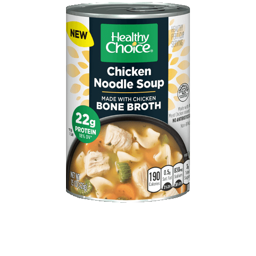 Healthy Choice Chicken Noodle Soup Made with Chicken Bone Broth 15 OZ