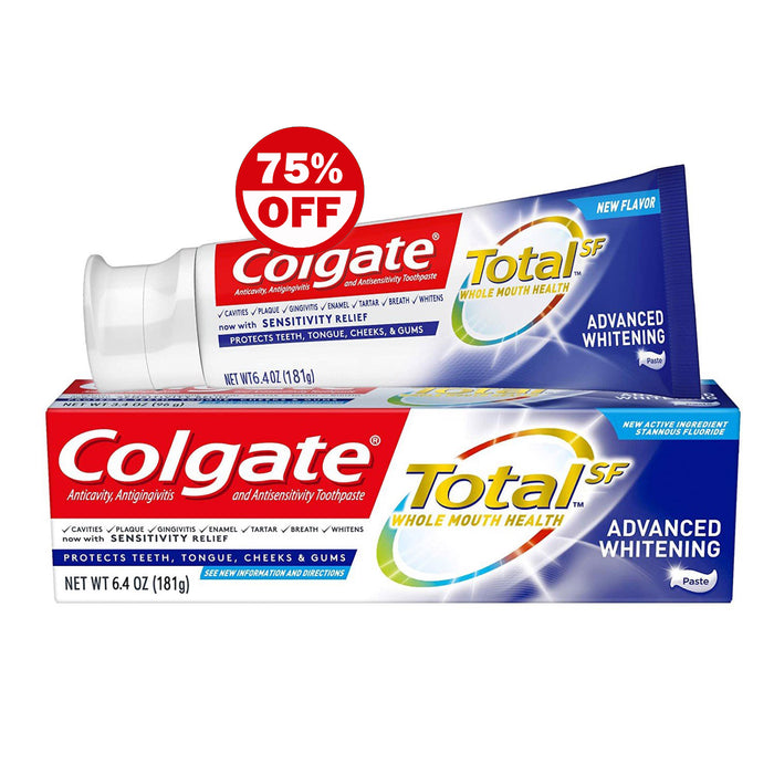 Colgate Total SF Advanced Whitening Toothpaste Net Wt 181g Exp: 01 Dec 2021