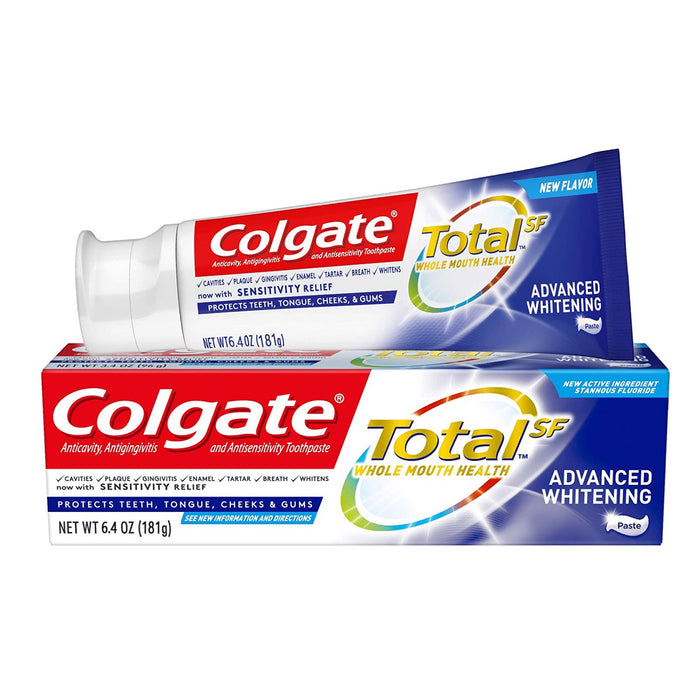 Colgate Total SF Advanced Whitening Toothpaste Net Wt 181g Exp: 01 Dec 2021