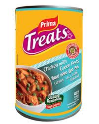 Prima Treats Chicken with Green Peas 400g