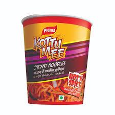 Prima Kottu Mee Instant Noodles Cup Hot N Spicy Flavor 64g