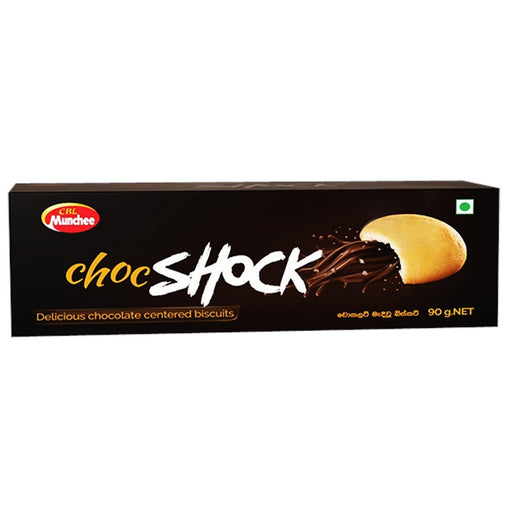 CBL Munchee Choc Shock Delicious Chocolate Centered Biscuits 90g