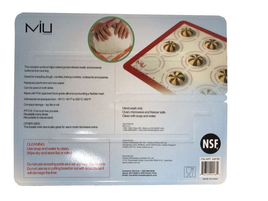 MIU Non-Stick Silicon Baking Liners 3 Pack