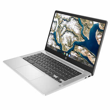 HP 14" Chromebook Bundle - Intel Celeron - 1080p - Bonus Sleeve & Wireless Mouse