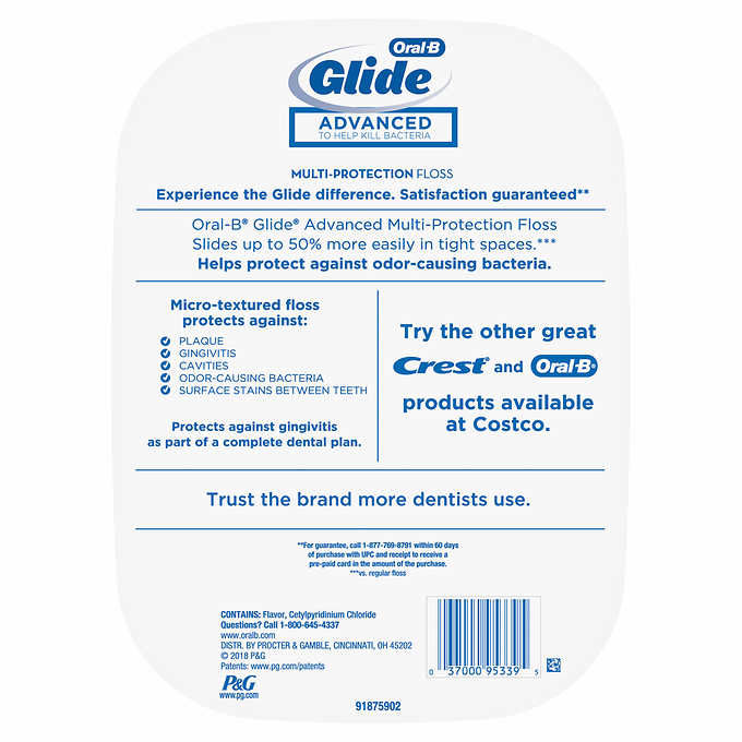 Oral-B Glide Advanced Multi Protection Floss - 6 Pack