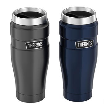 Thermos Stainless Steel King Travel Tumbler 470 ml 2-Pack Blue