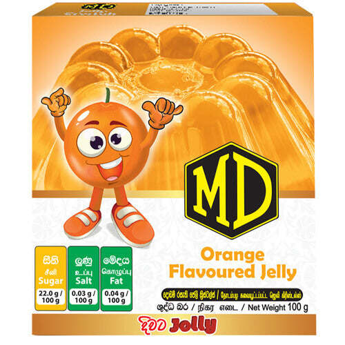 MD Orange Flavoured Jelly Crystal 100g