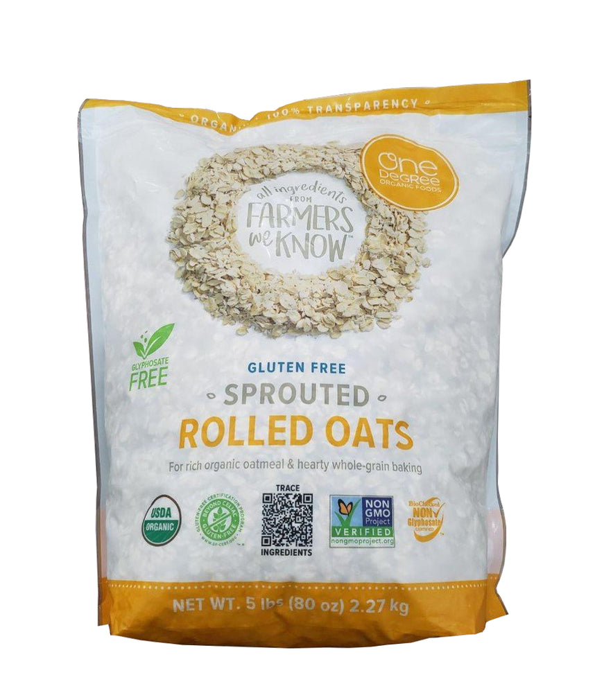 One Degree Gluten Free Organic Sprouted Rolled Oats 2.27Kg